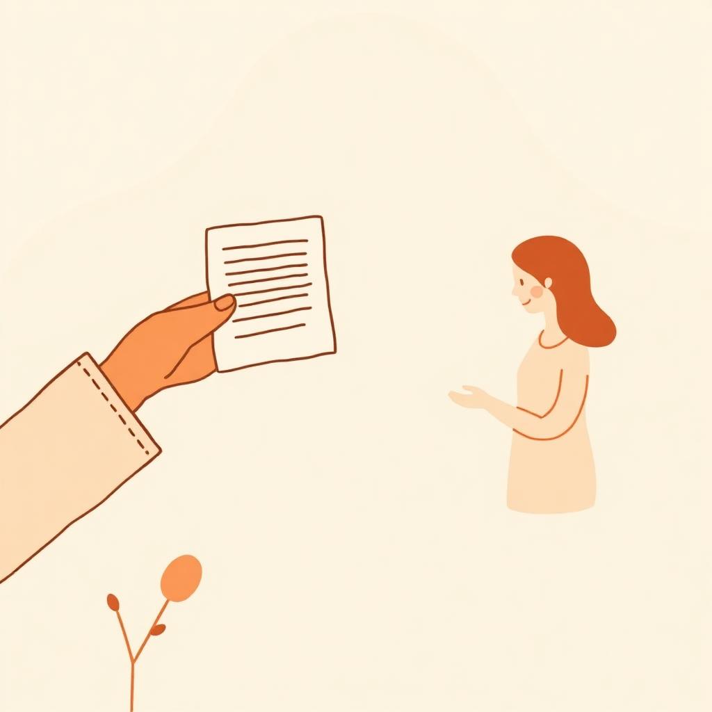 A practitioner completing a referral form at a desk